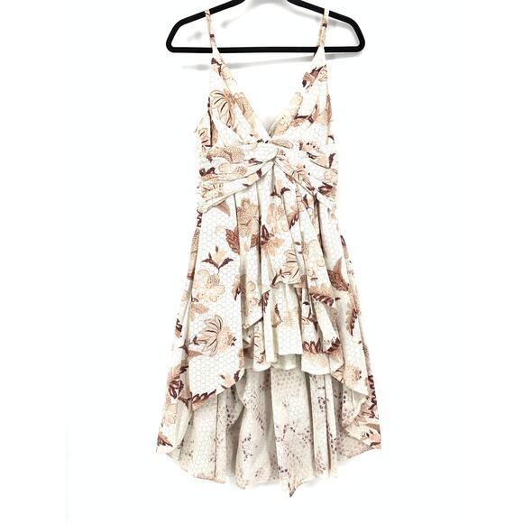 Thurley Dress Women's Size 4 High Low Floral Print Cotton Sleeveless Multicolor - Picture 1 of 6